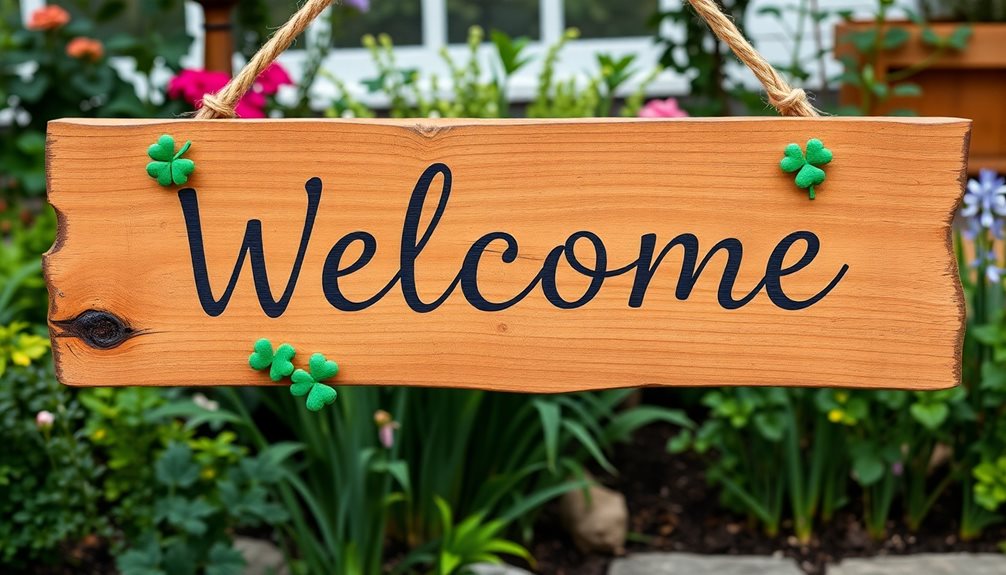 rustic st patrick s day sign