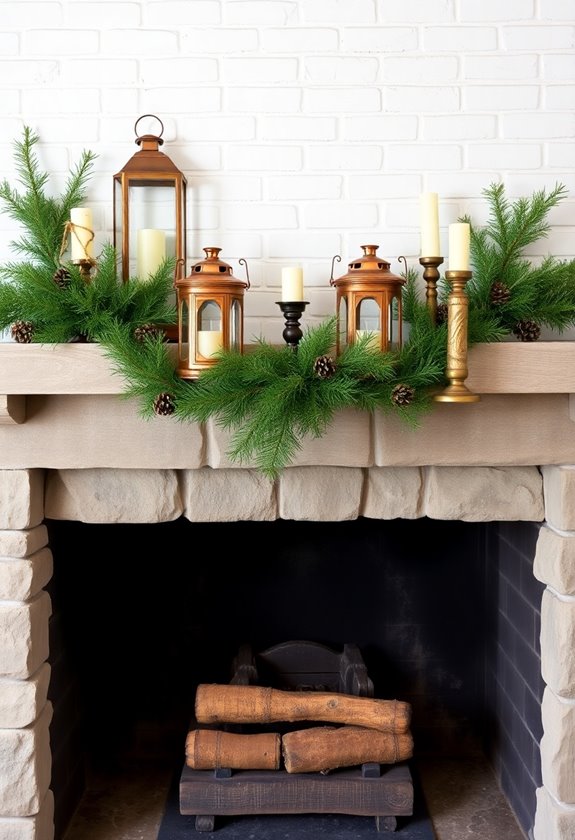 rustic wood and metal