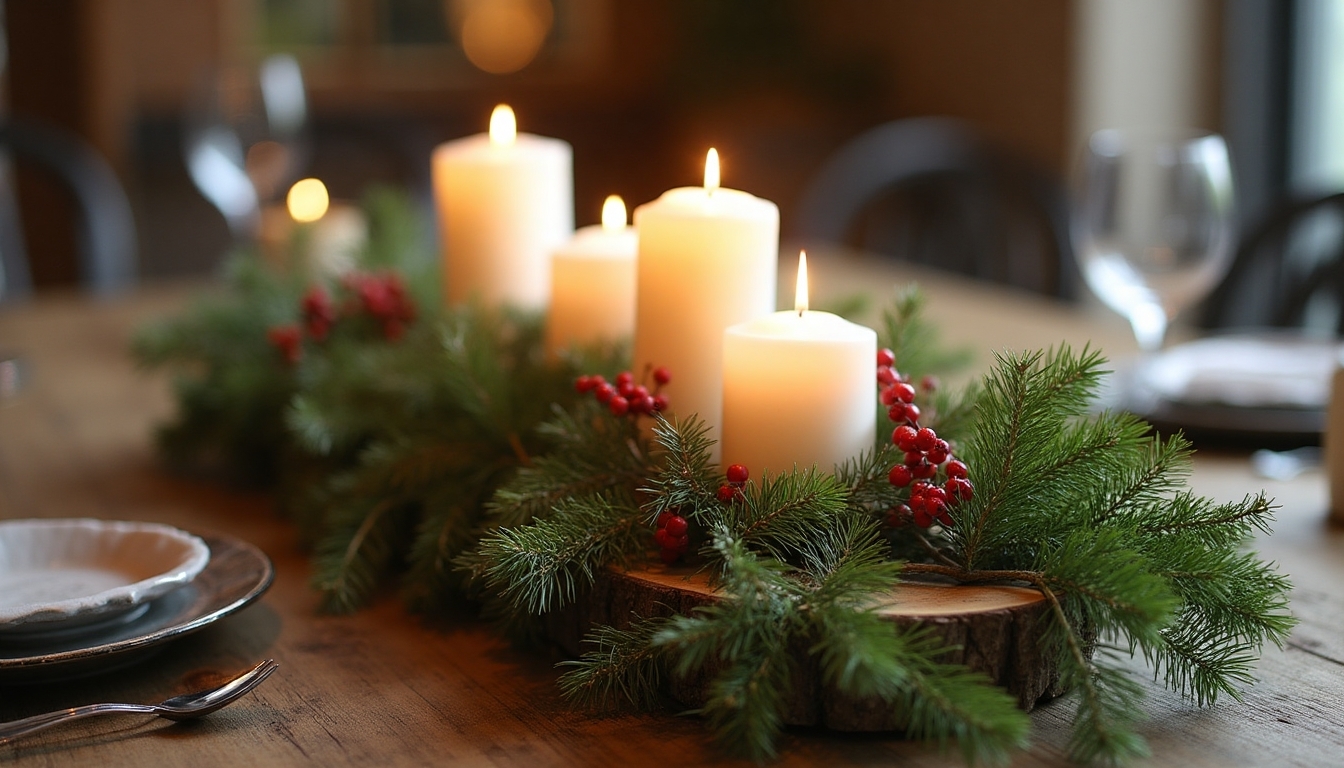 rustic woodland centerpiece design
