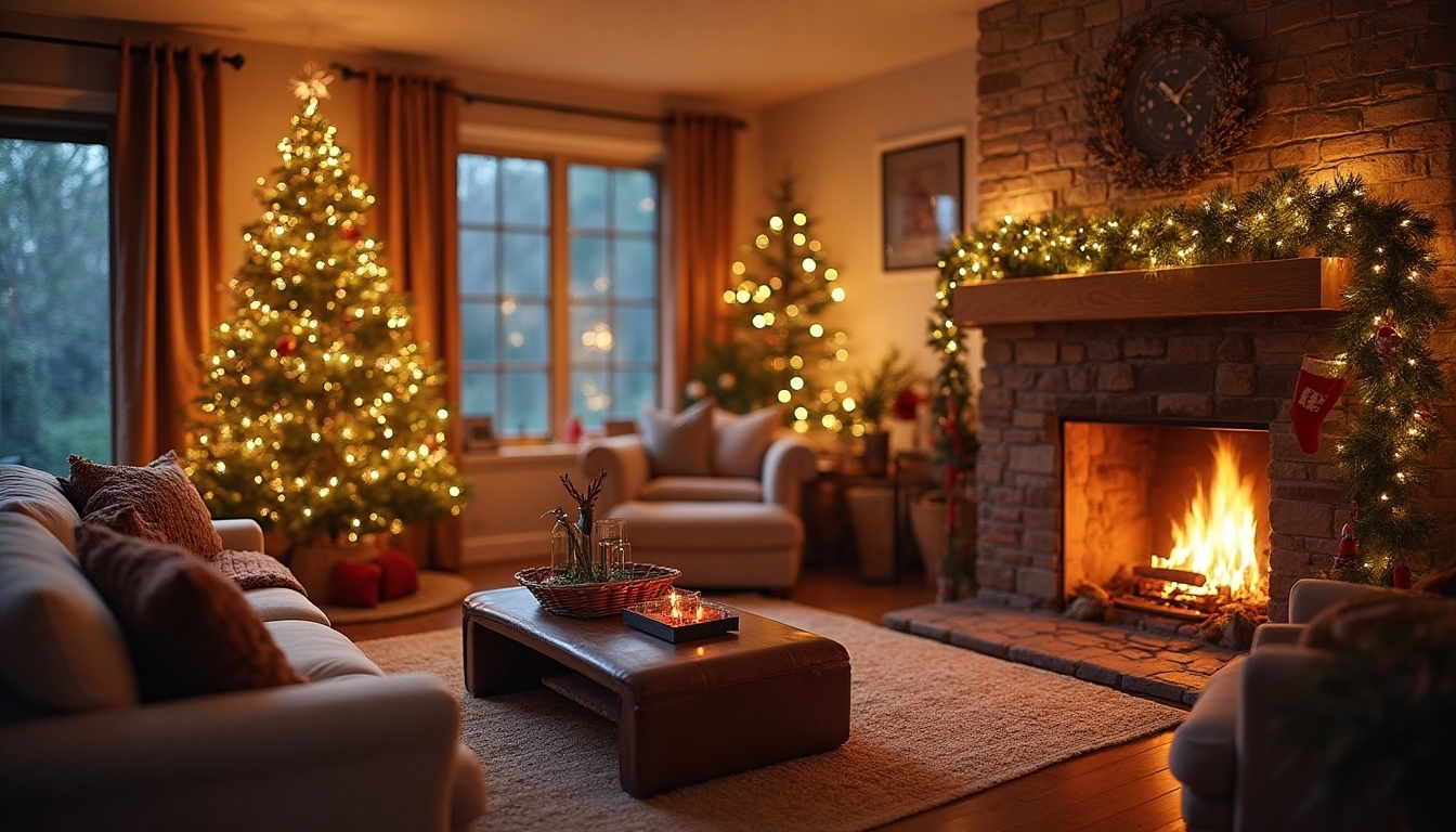 safe holiday lighting setup