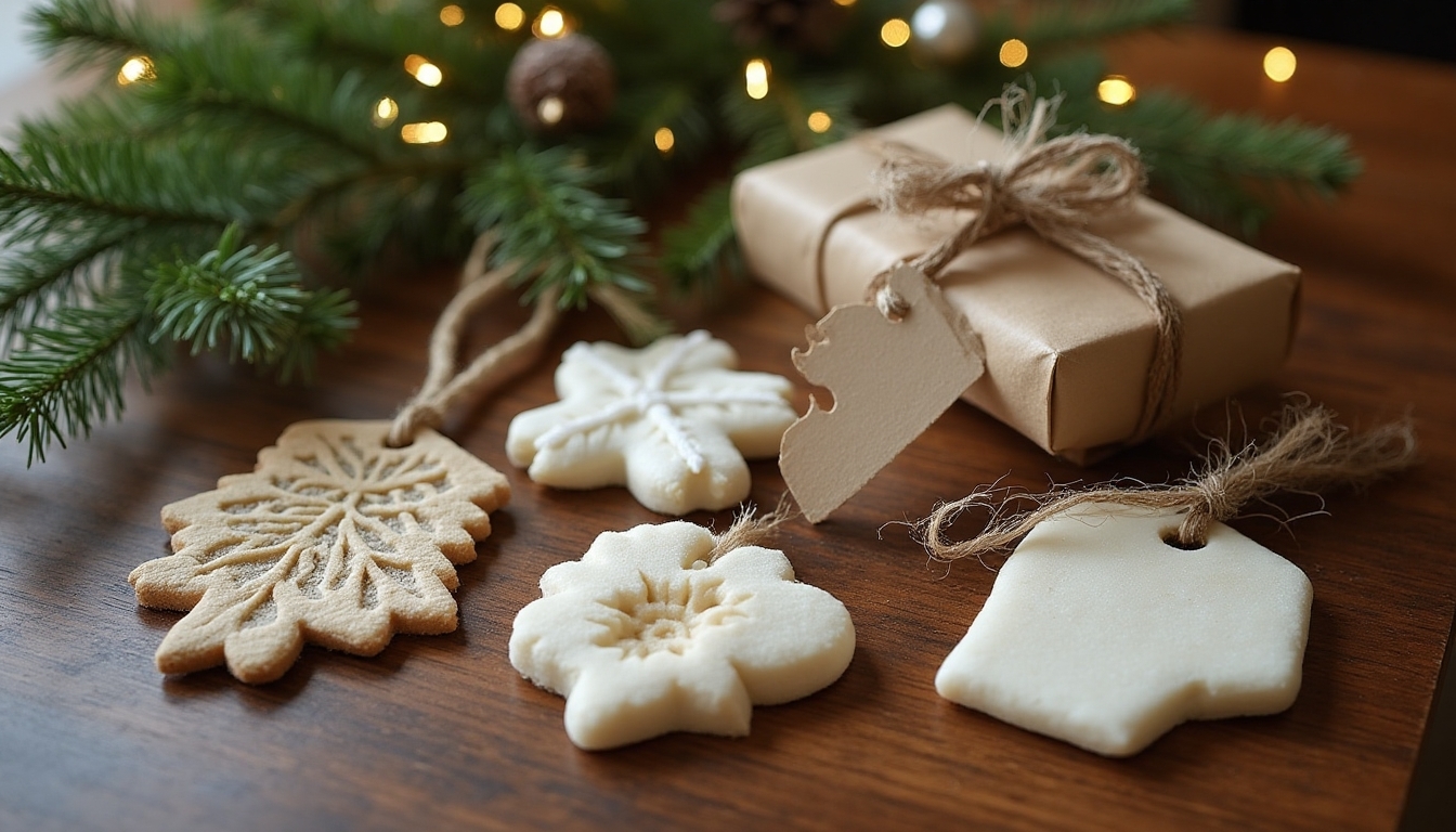 salt dough ornament crafting