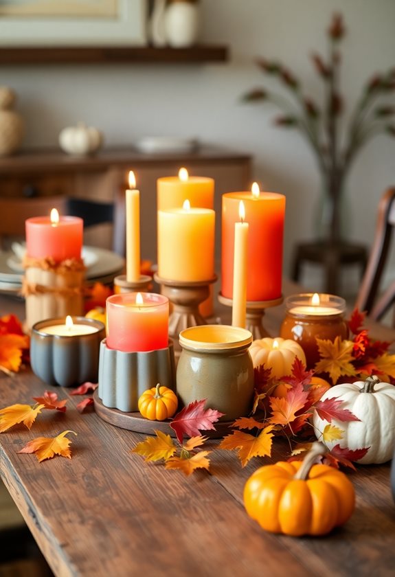 seasonal candle holder creativity