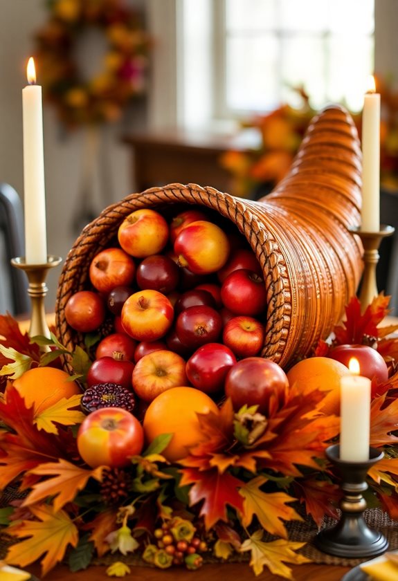 seasonal fruit table centerpiece
