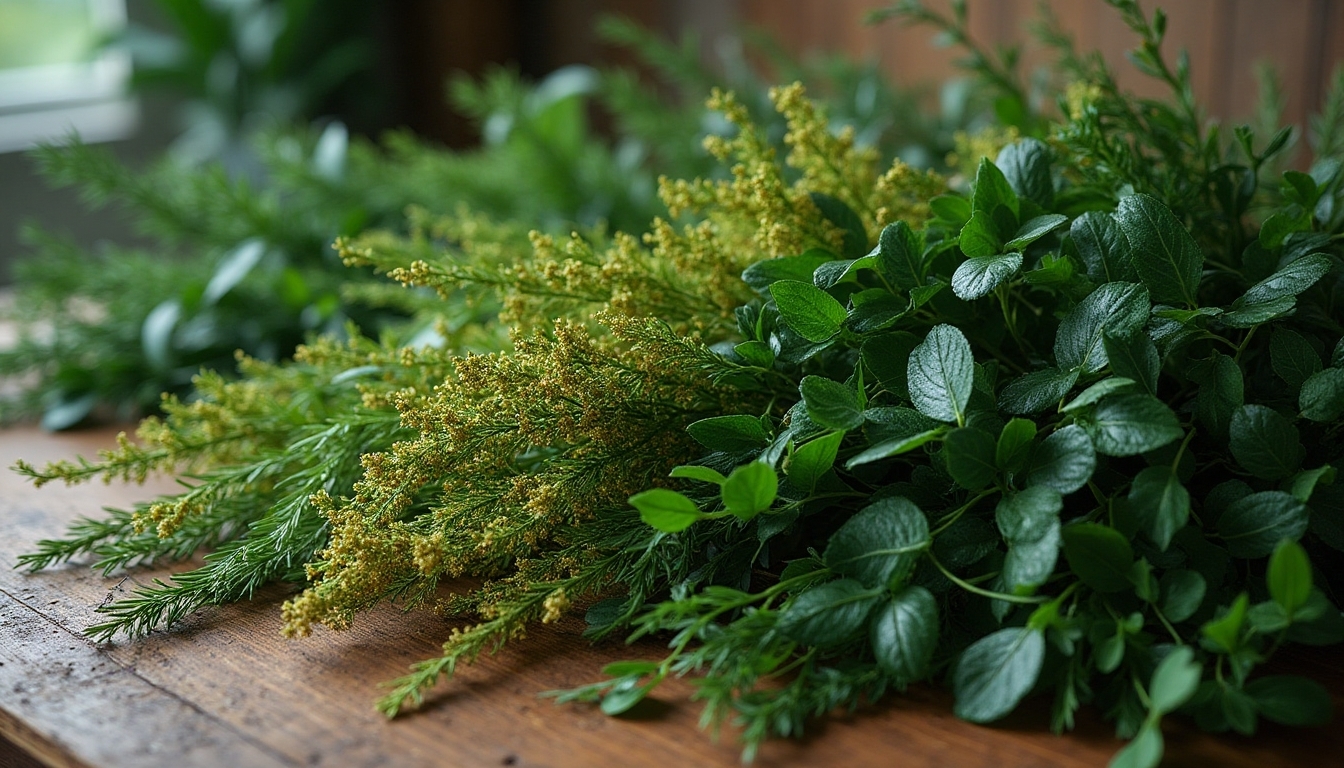 select realistic quality greenery