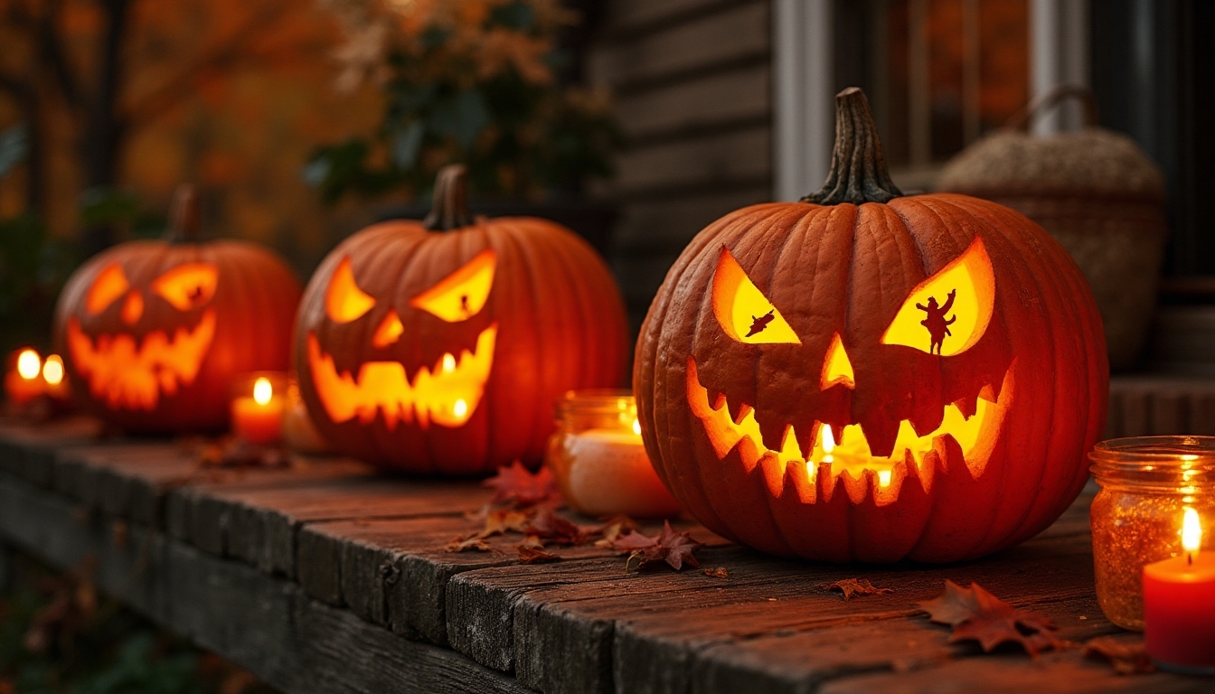 shadow based pumpkin stencils