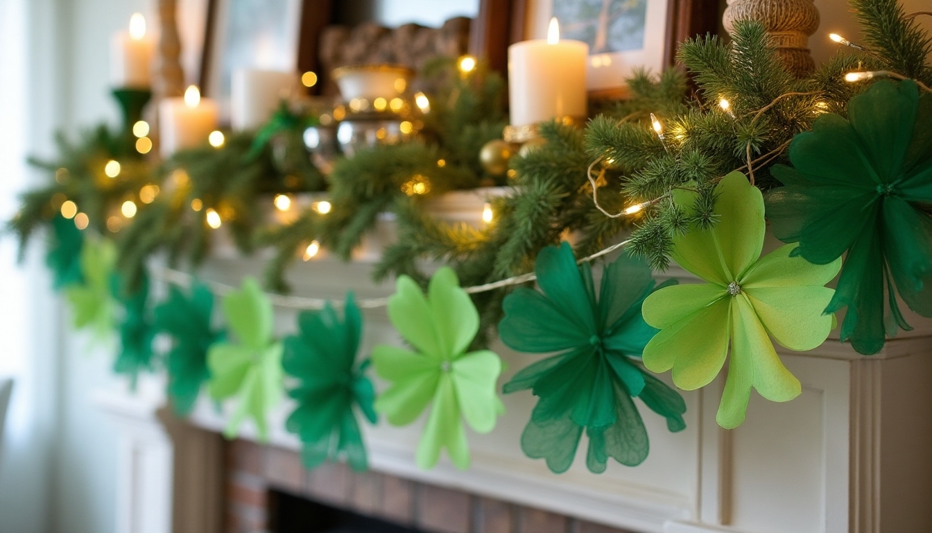 shamrock garland craft project