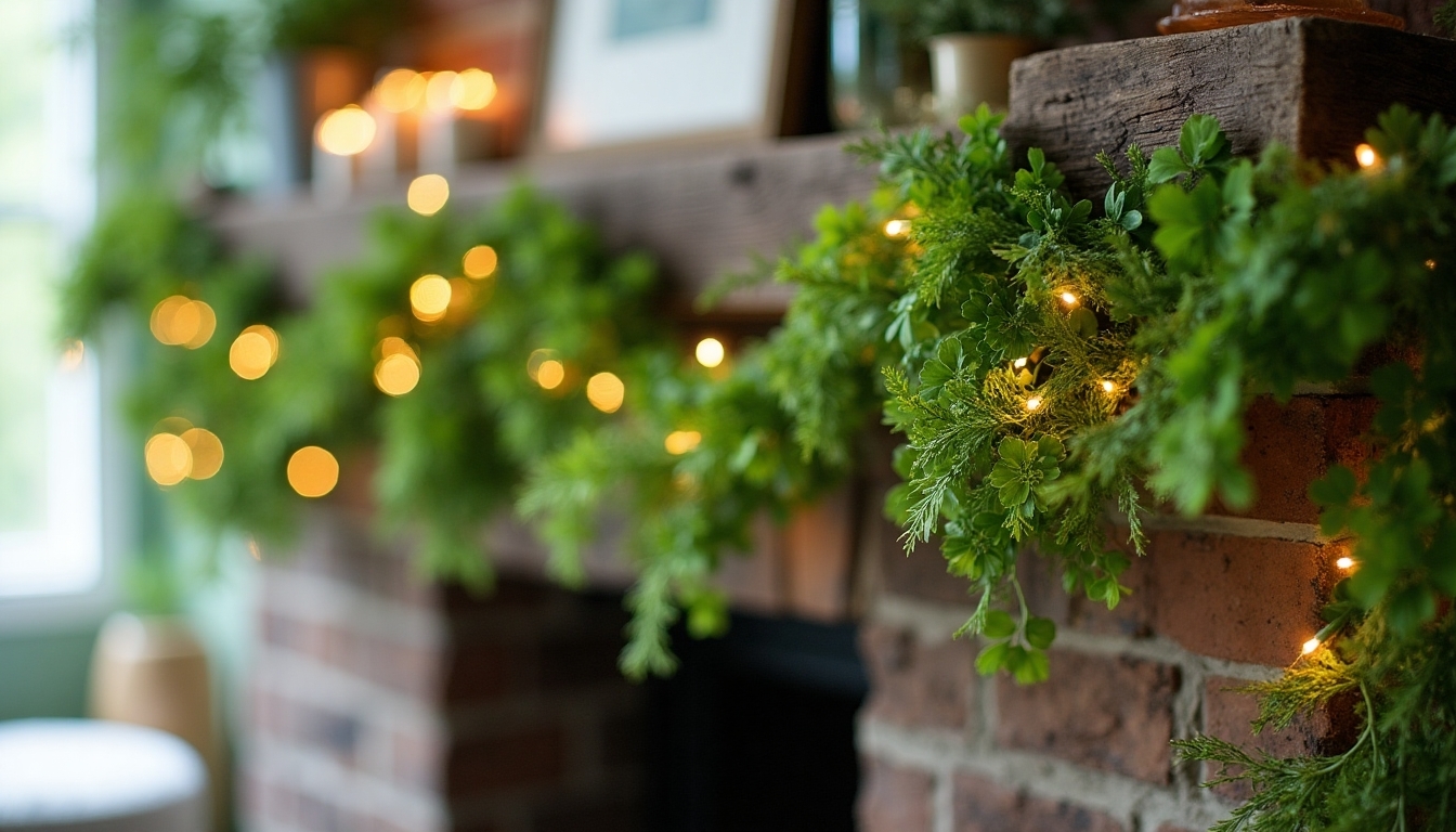 shamrock garland hanging tips