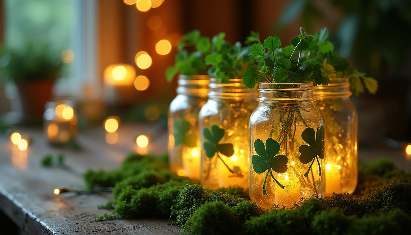 shamrock luminaries for st patrick s