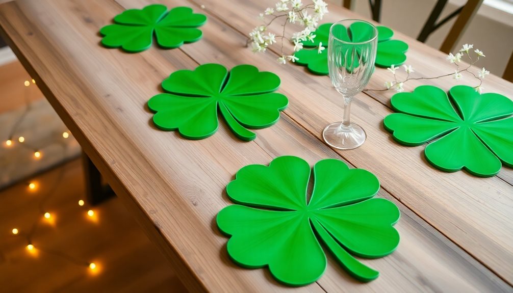 shamrock placemats diy project