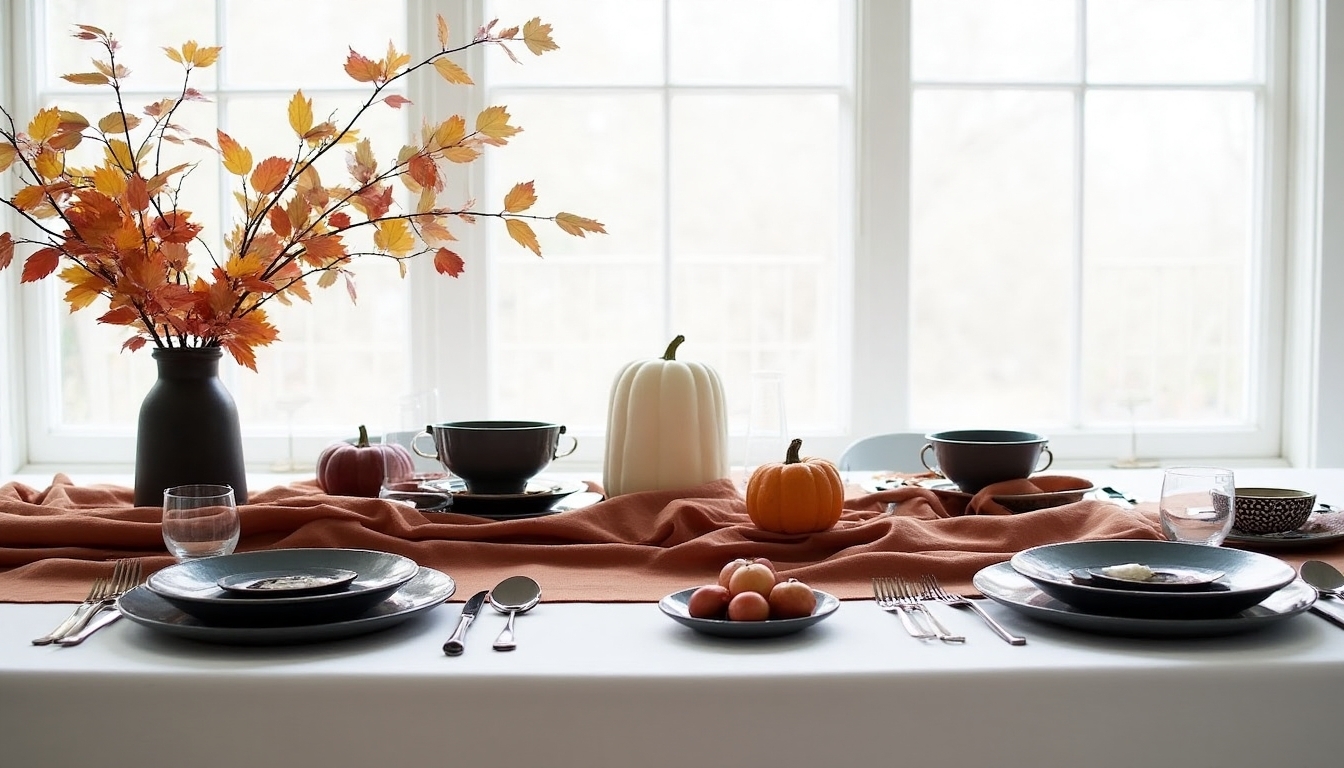 sophisticated thanksgiving color blocking