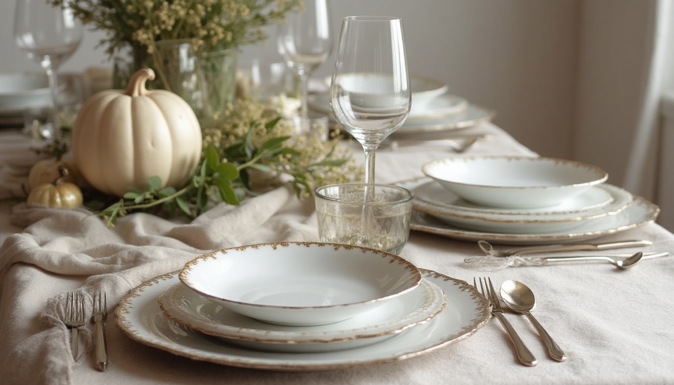 sophisticated thanksgiving table decor