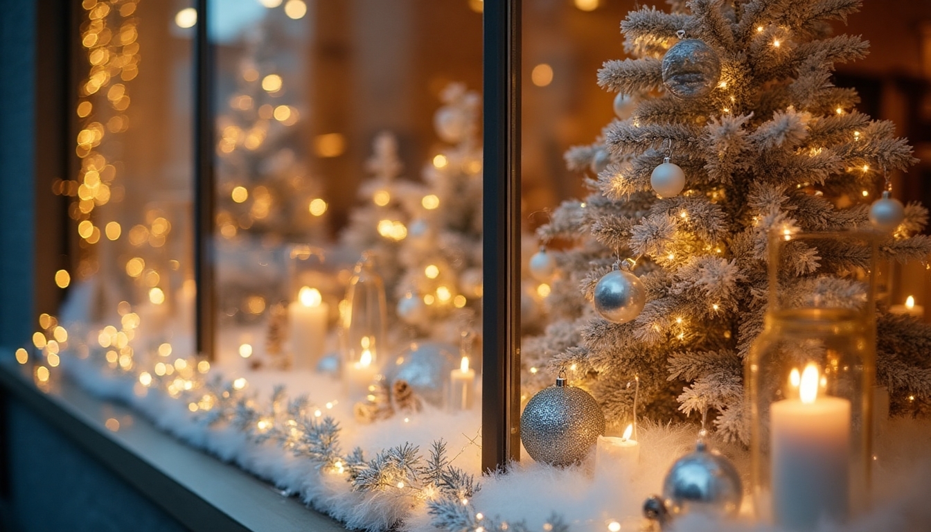 sparkling holiday window displays