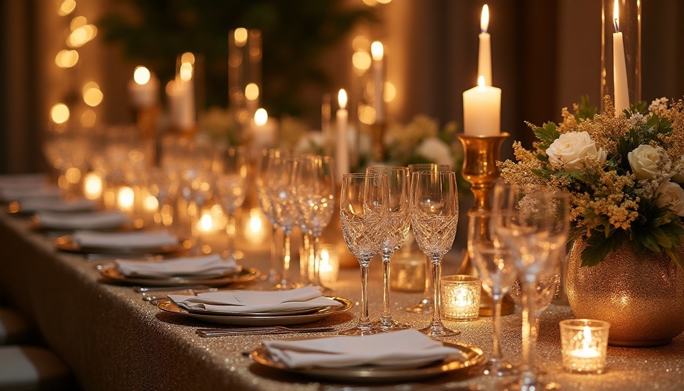 sparkling new year s centerpiece ideas