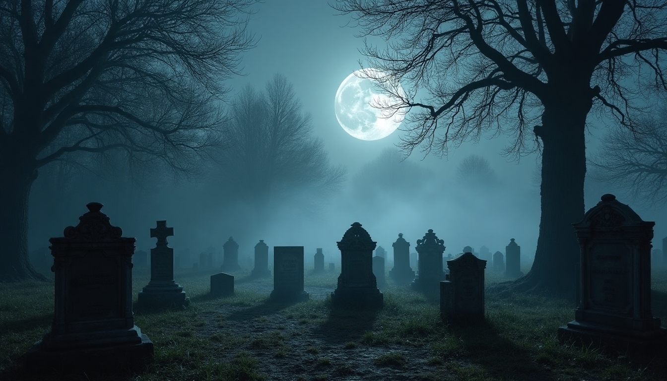 spine tingling graveyard photo booth