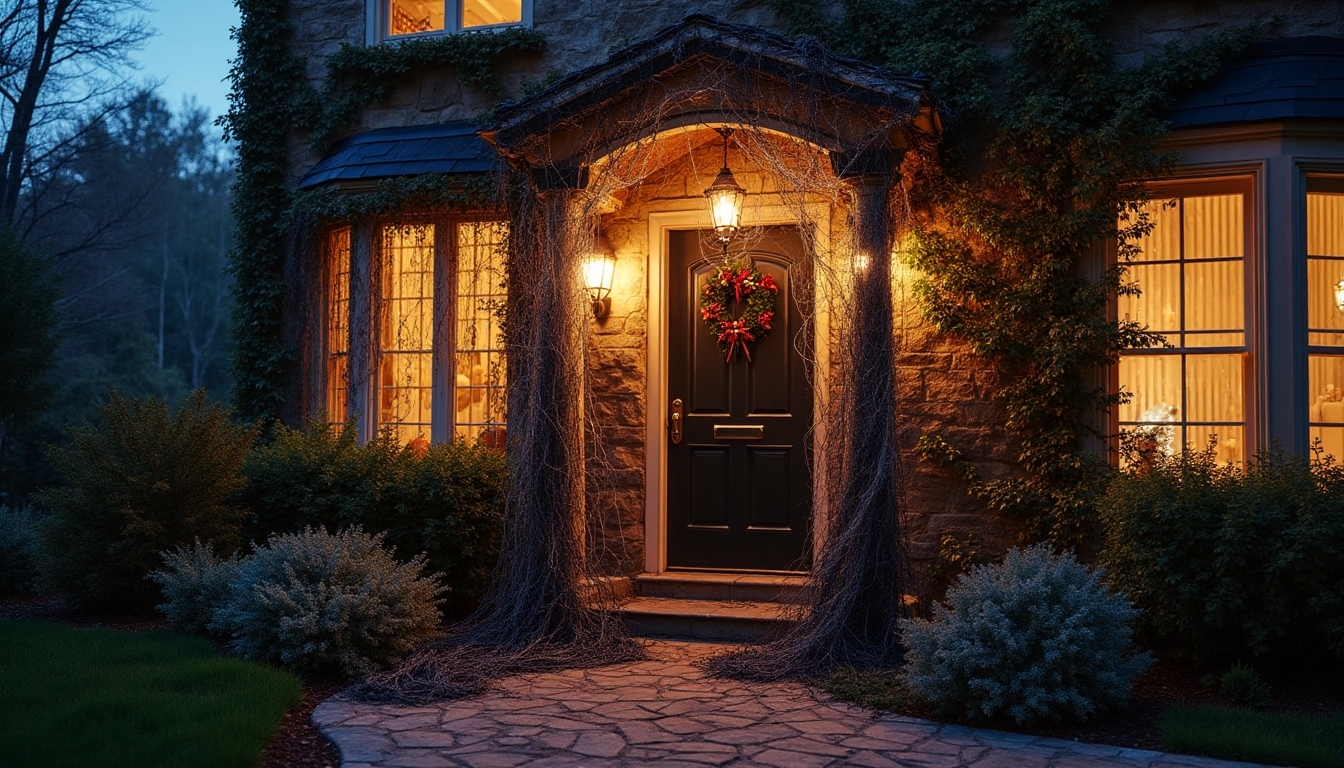 spooky artificial cobweb decorations