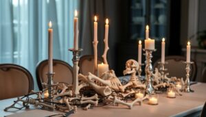 spooky halloween bone decorations