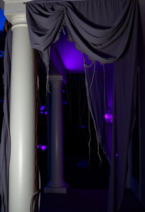 spooky halloween column wraps