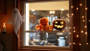 spooky halloween kitchen decor