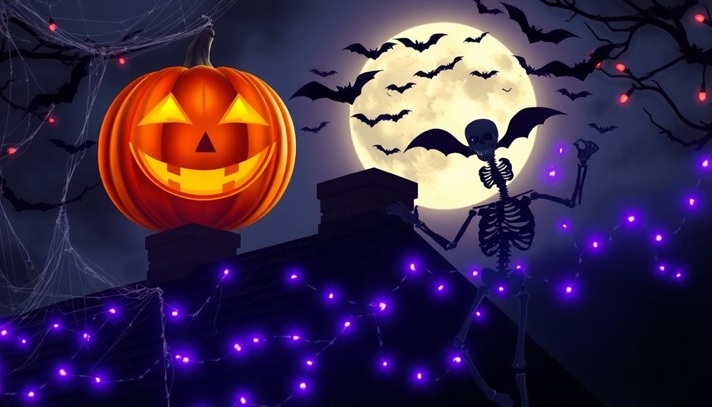 spooky halloween roof decorations