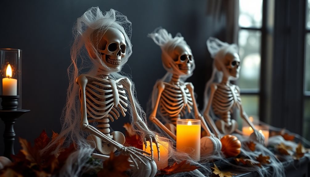 spooky halloween skeleton decorations