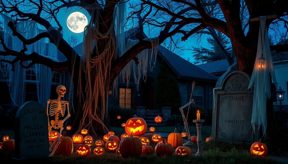 spooky halloween yard decorations
