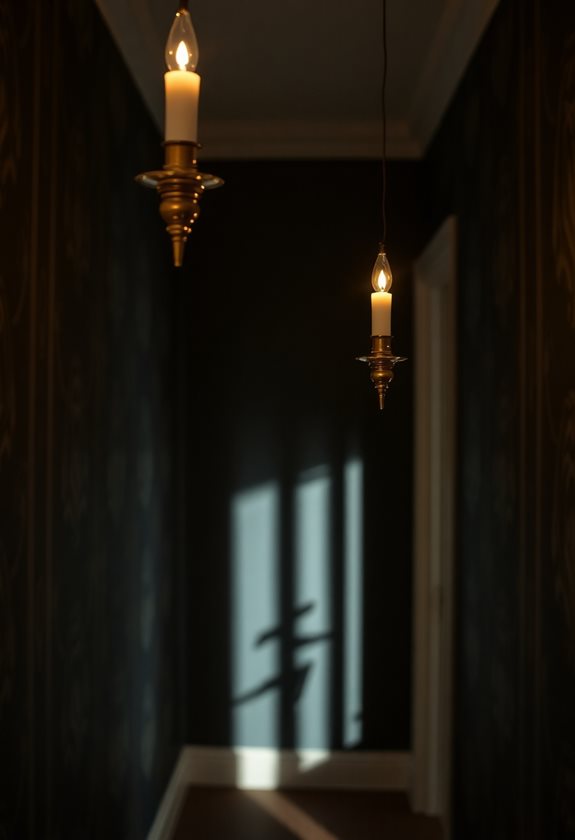 spooky lighting with candles