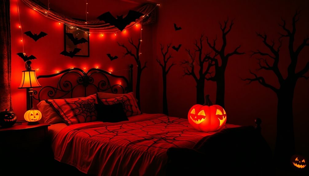 spooky season bedroom transformation