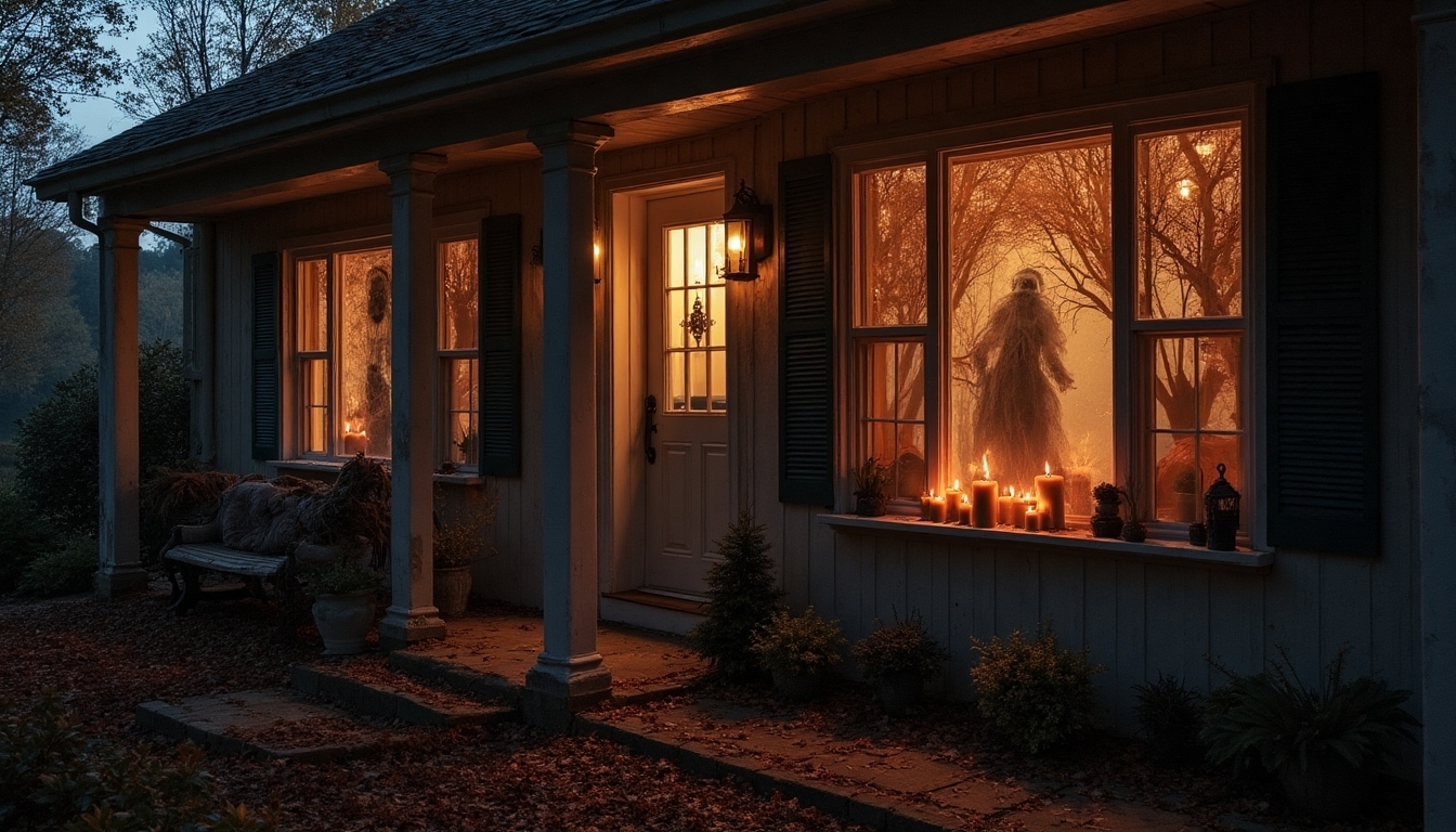spooky window display ideas