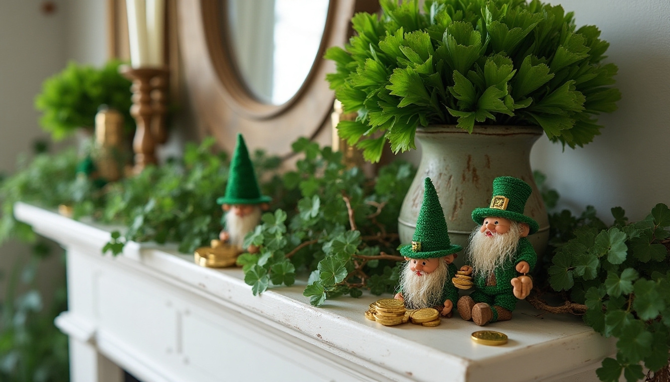 st patrick s day mantel decor
