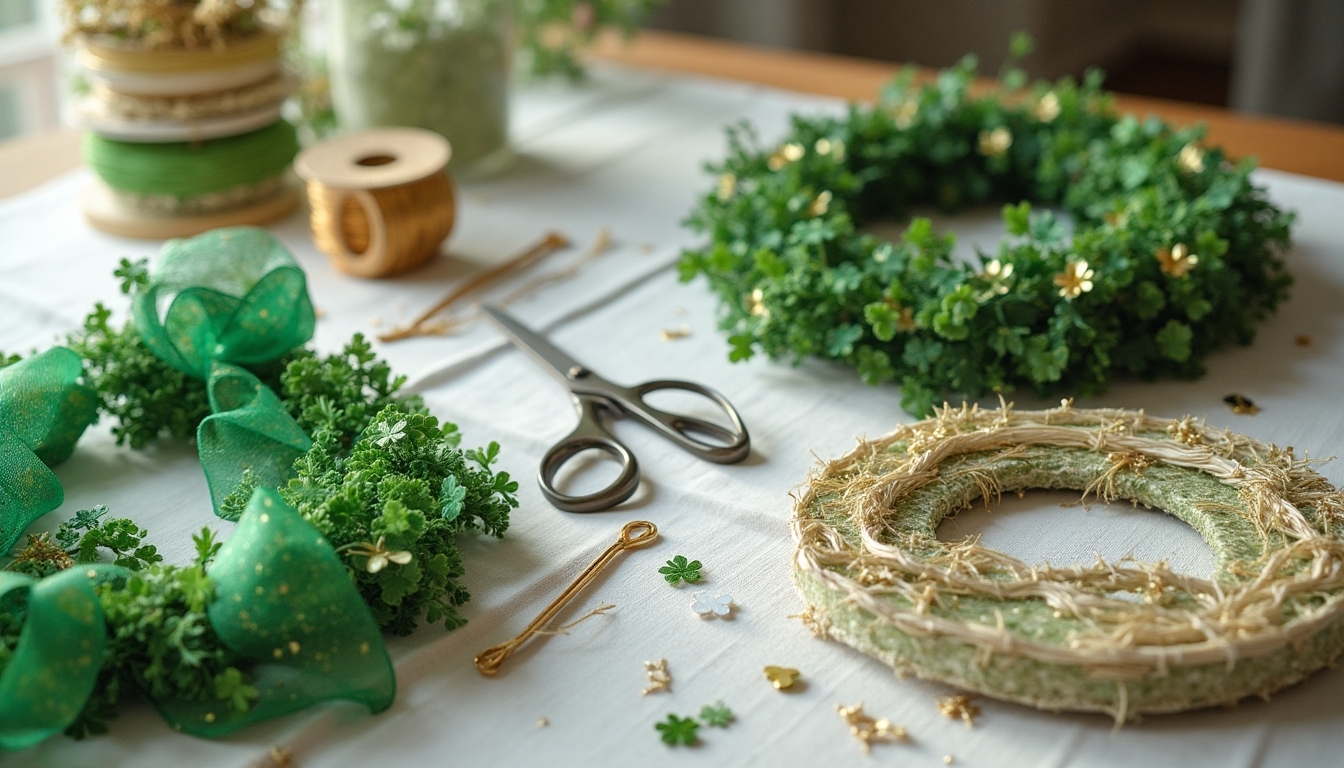 st patrick s day wreath supplies