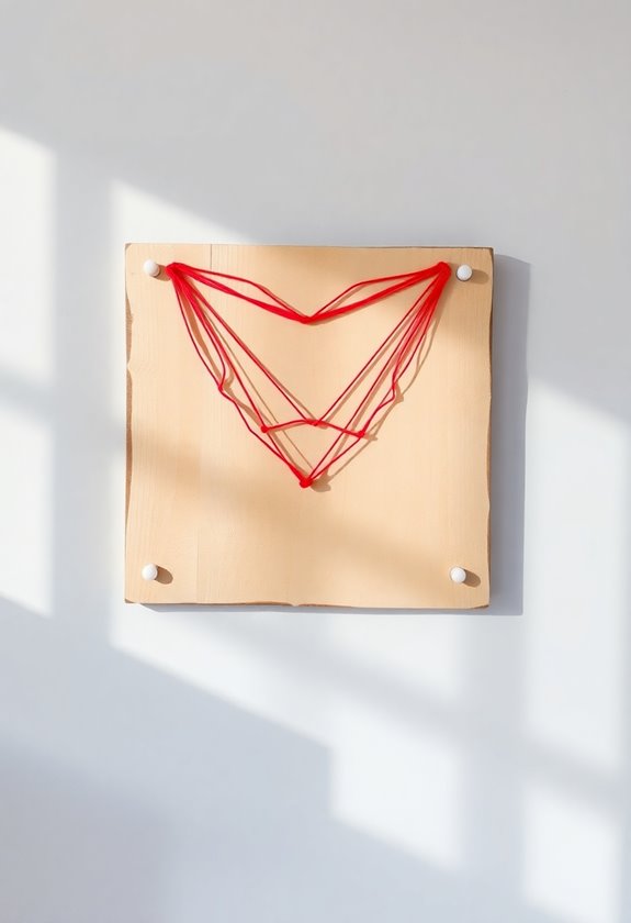 string art heart project