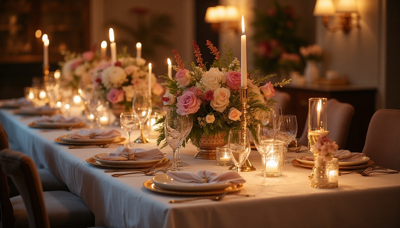 stunning romantic centerpiece display