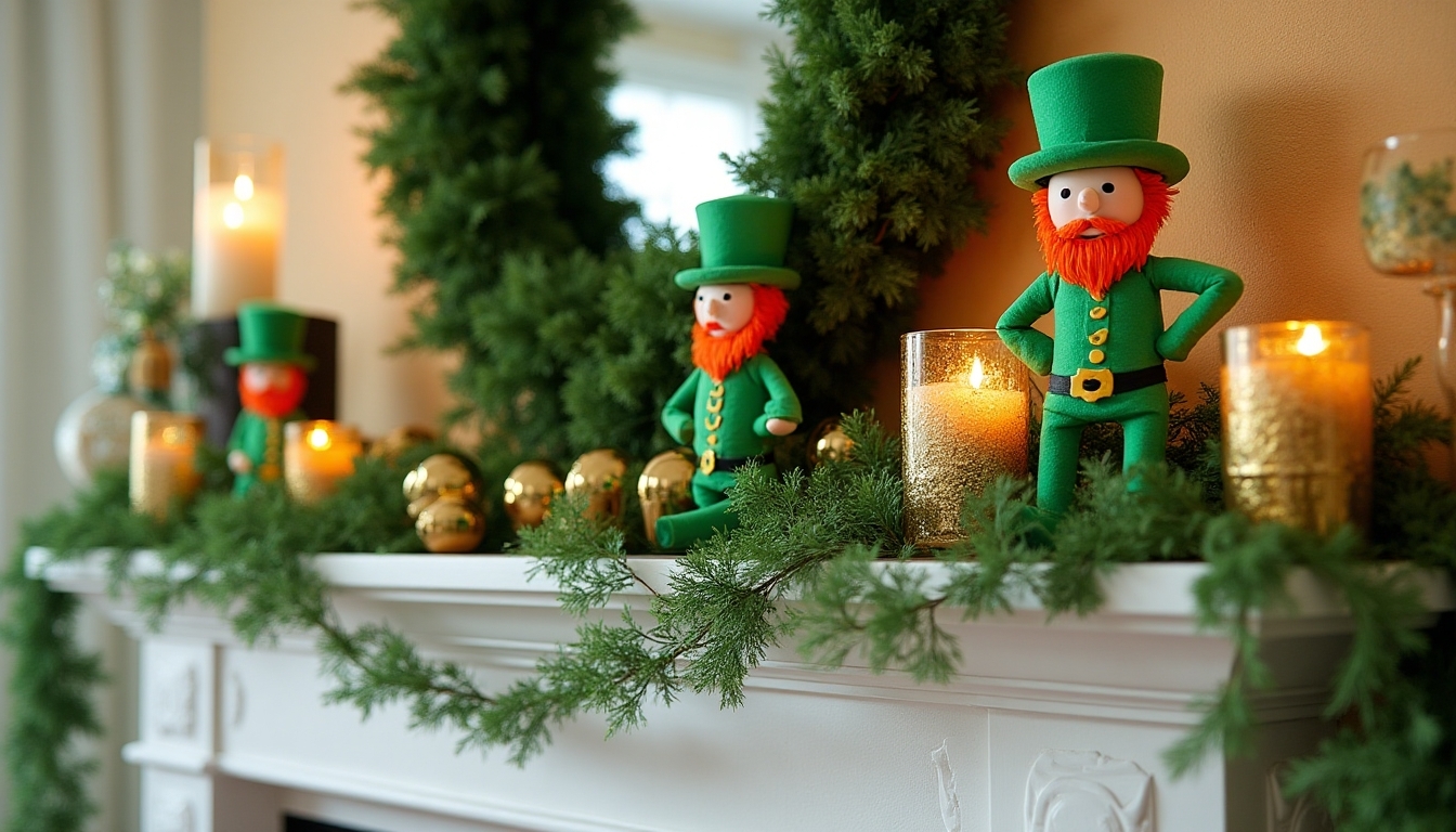 stylish st patrick s mantel