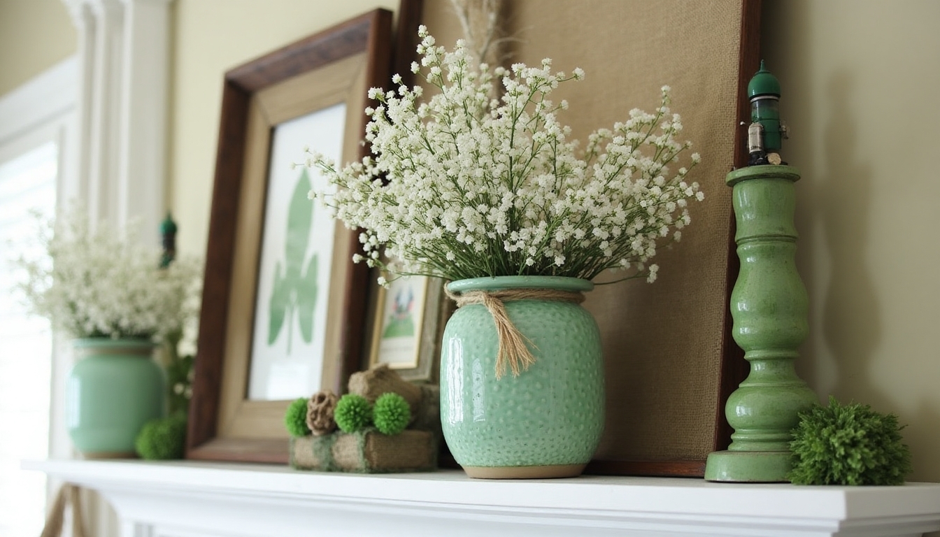 textured st patrick s day decor
