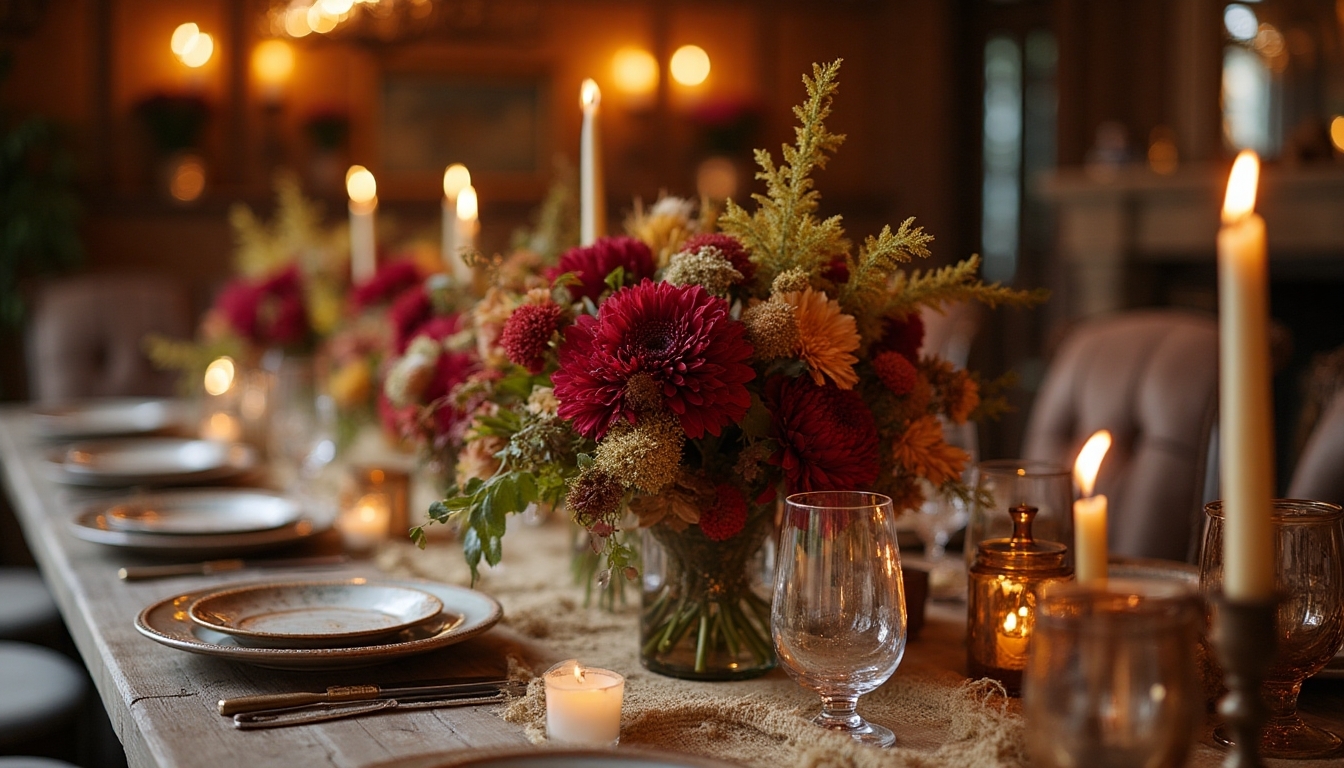 thanksgiving centerpieces with warmth