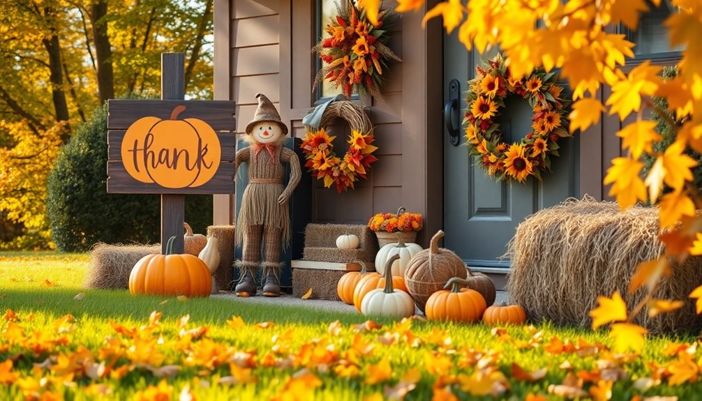 thanksgiving front yard decor