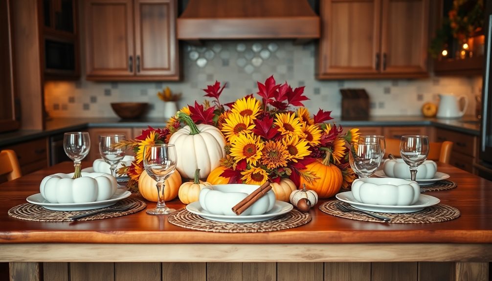 thanksgiving kitchen island decor considerations