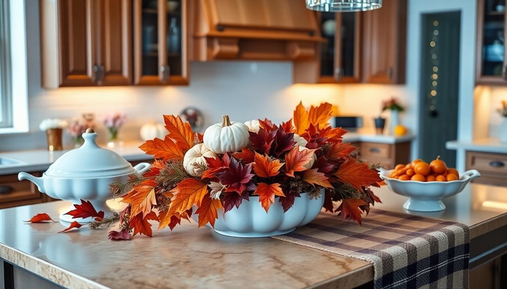 thanksgiving kitchen island decor