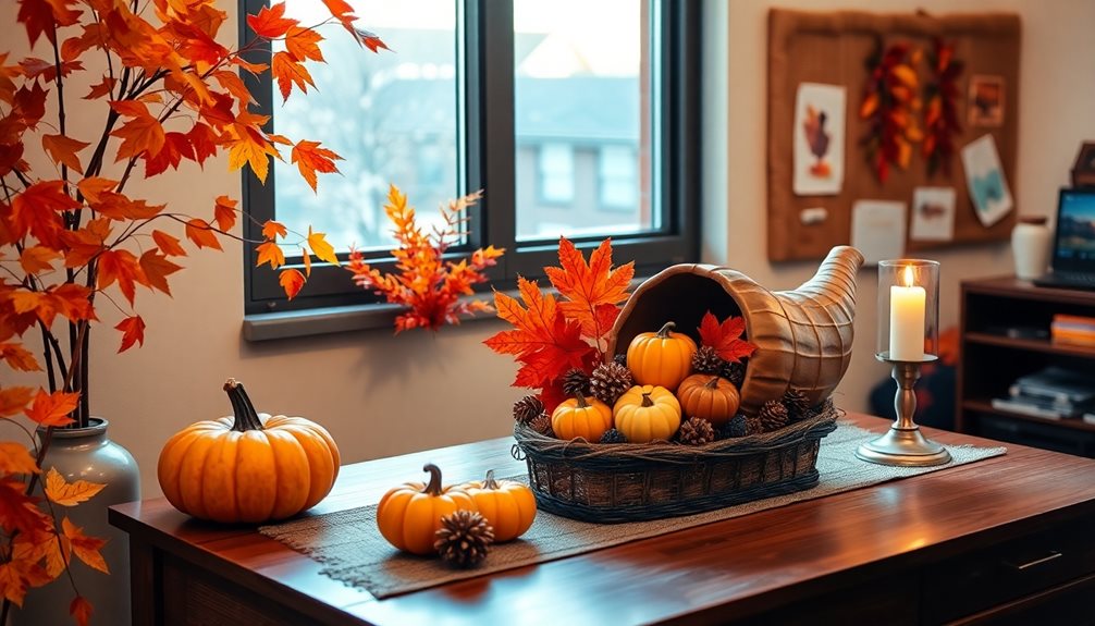 thanksgiving themed office decorations ideas