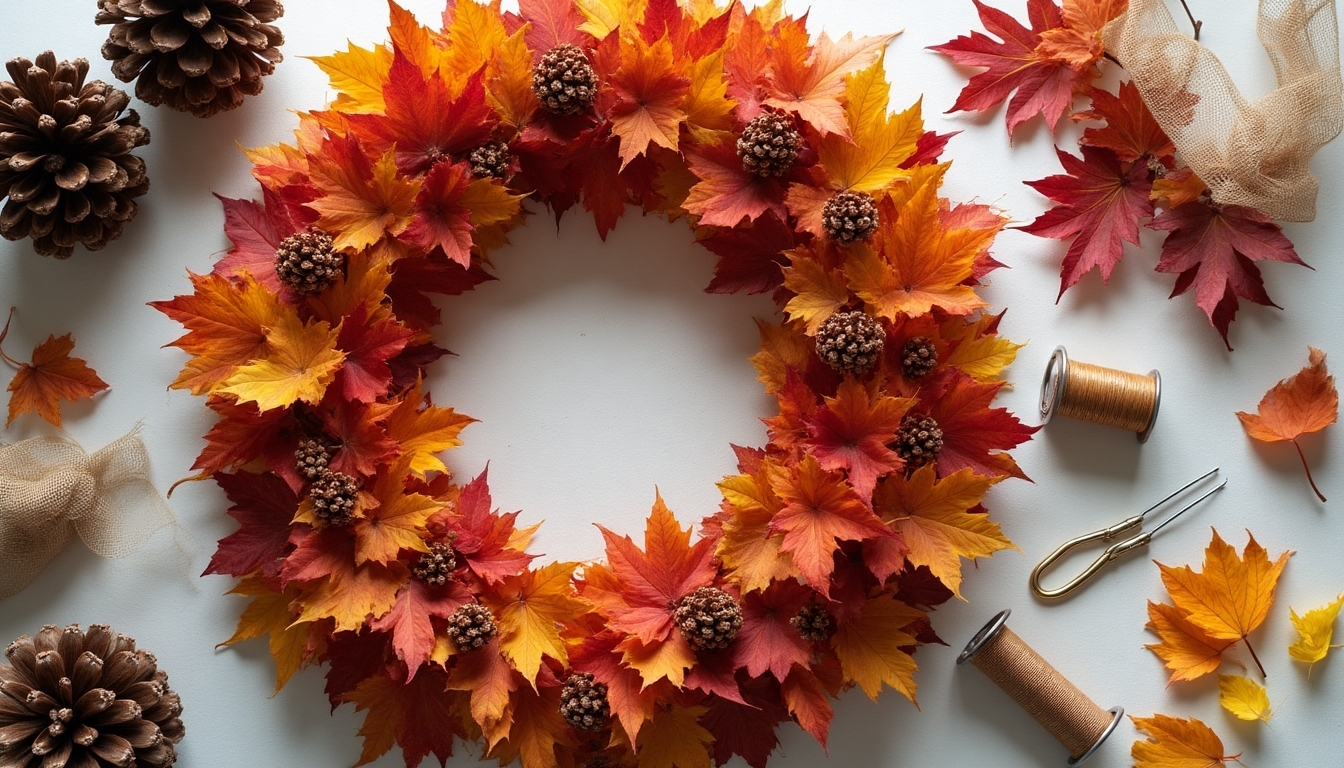 thanksgiving wreath crafting supplies