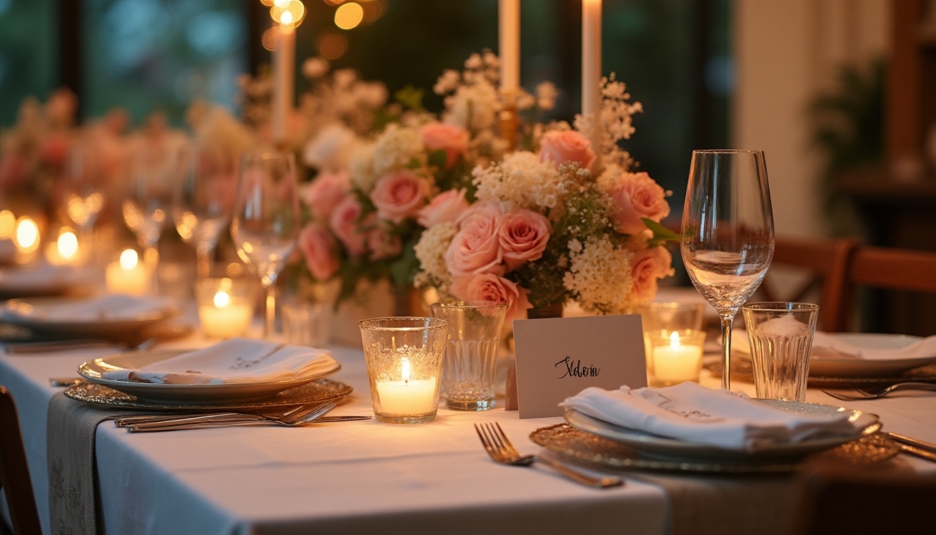 thoughtful romantic dinner details