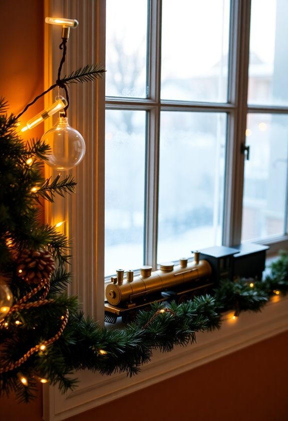 timeless holiday train display