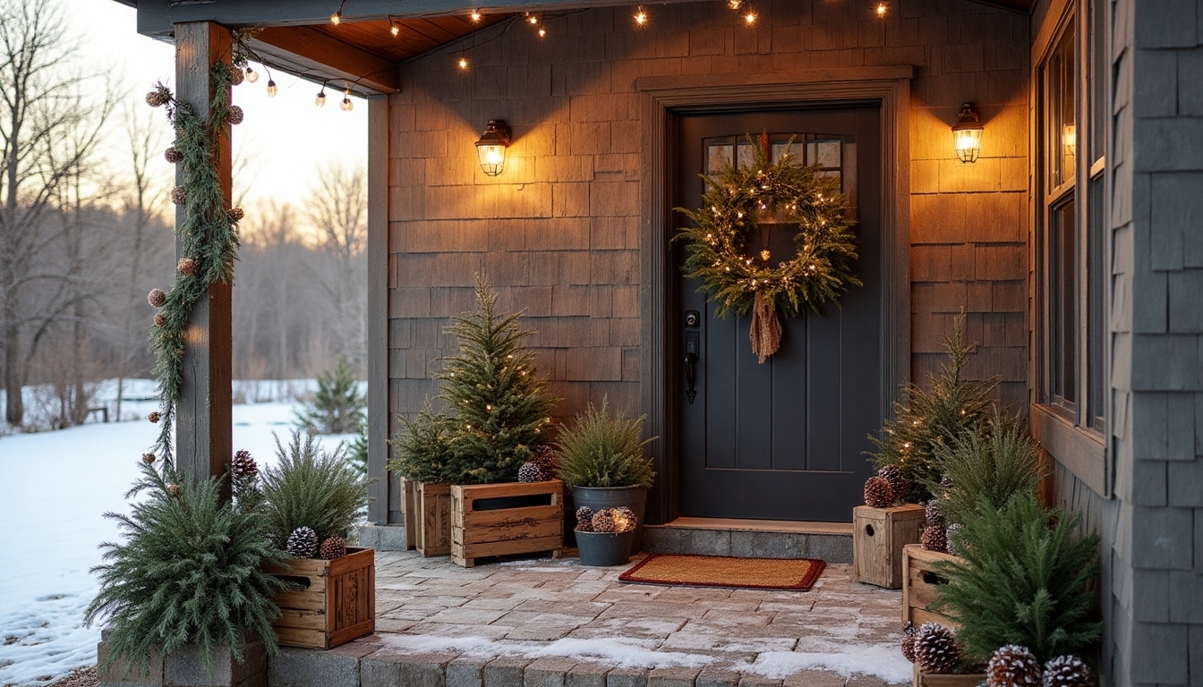 timeless natural porch decor