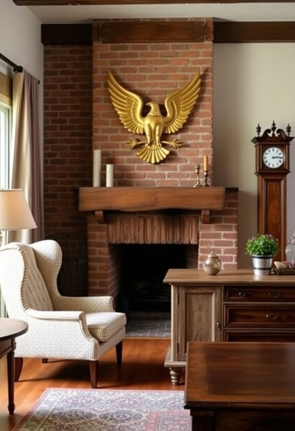 timeless patriotic living room