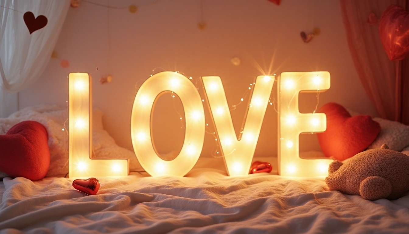 twinkling string light messages