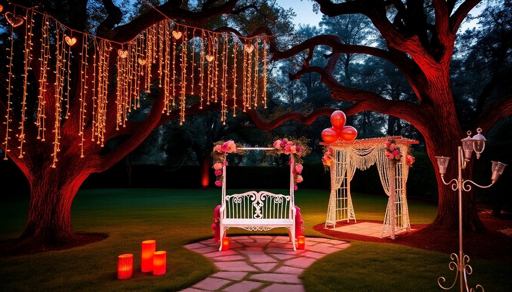 valentine s day backyard decor