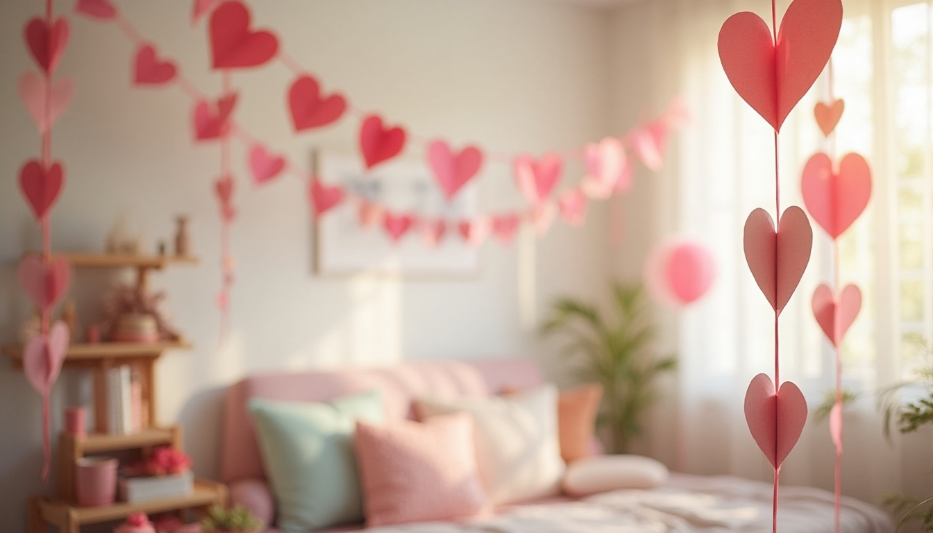 valentine s day paper garlands
