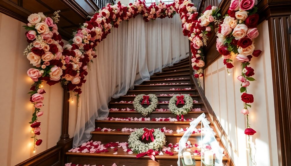 valentine s day staircase decor considerations