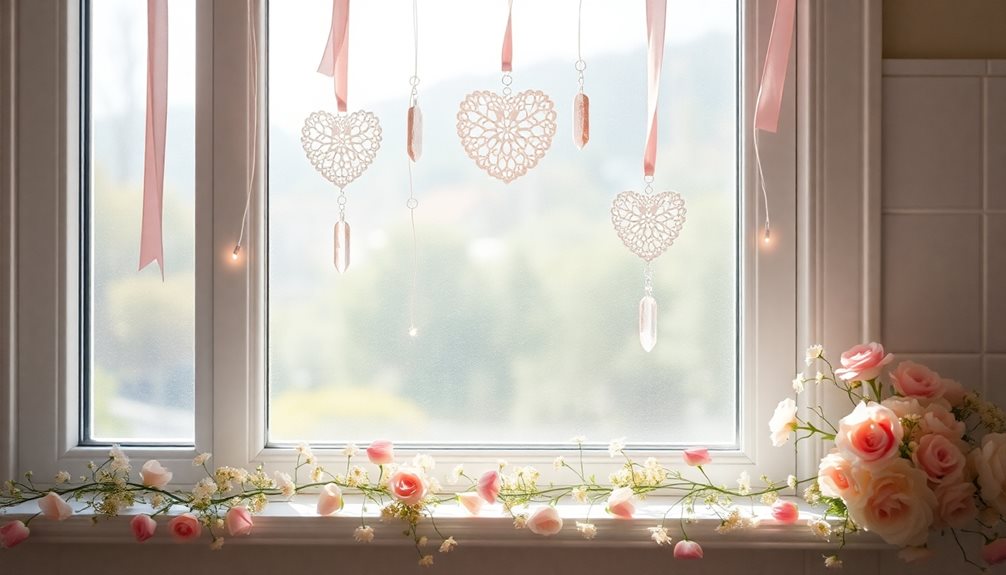 valentine s kitchen window decor