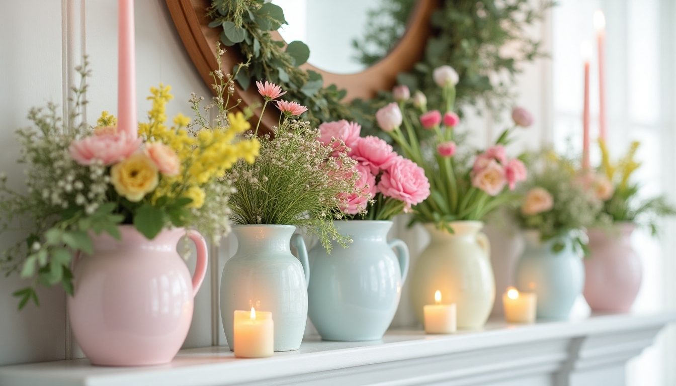 vibrant floral spring display